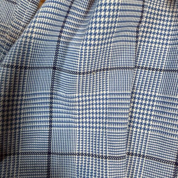 Peter Millar Mens Size Medium Blue Plaid Long Sleeve Button Up/Dress Shirt - Picture 3 of 5